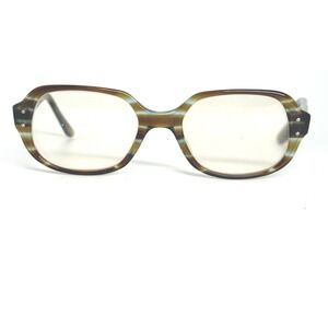 American Optical Vintage Eyeglasses Frames Brown Striped 5 1/4 22258